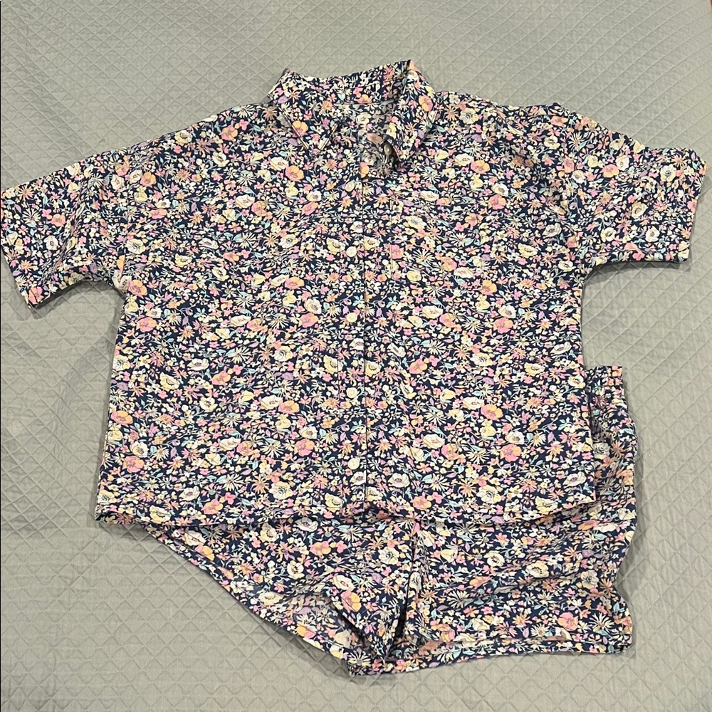Gap Kids Multi Floral Pajama Shorts Set